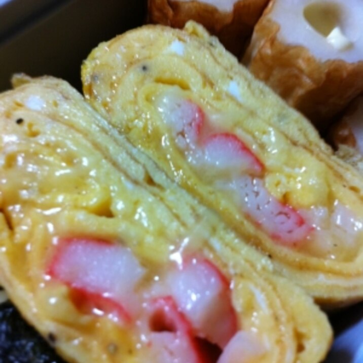 カニカマチーズの卵焼き